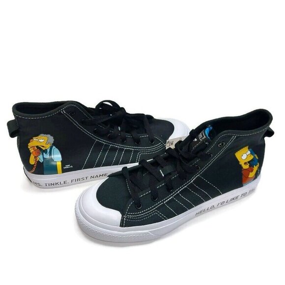 Adidas The Simpsons x Nizza HI RF J Casual Sneakers Mens 6 Pranks On Moe GZ3538 - Picture 9 of 9